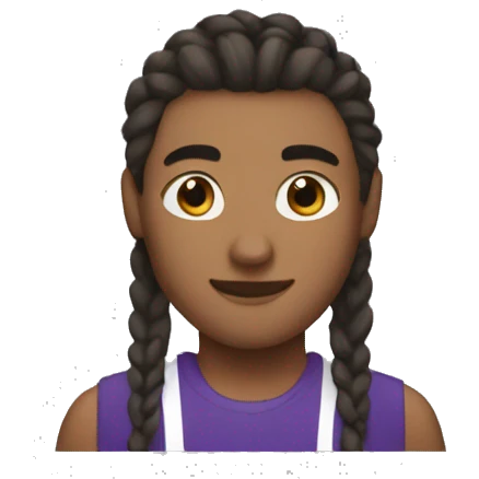 Justin Jefferson with braids ai emoji emoji
