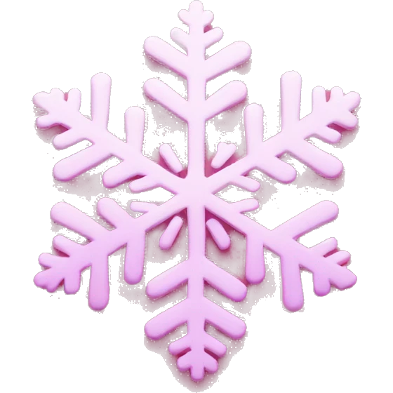 pink snowflake  emoji