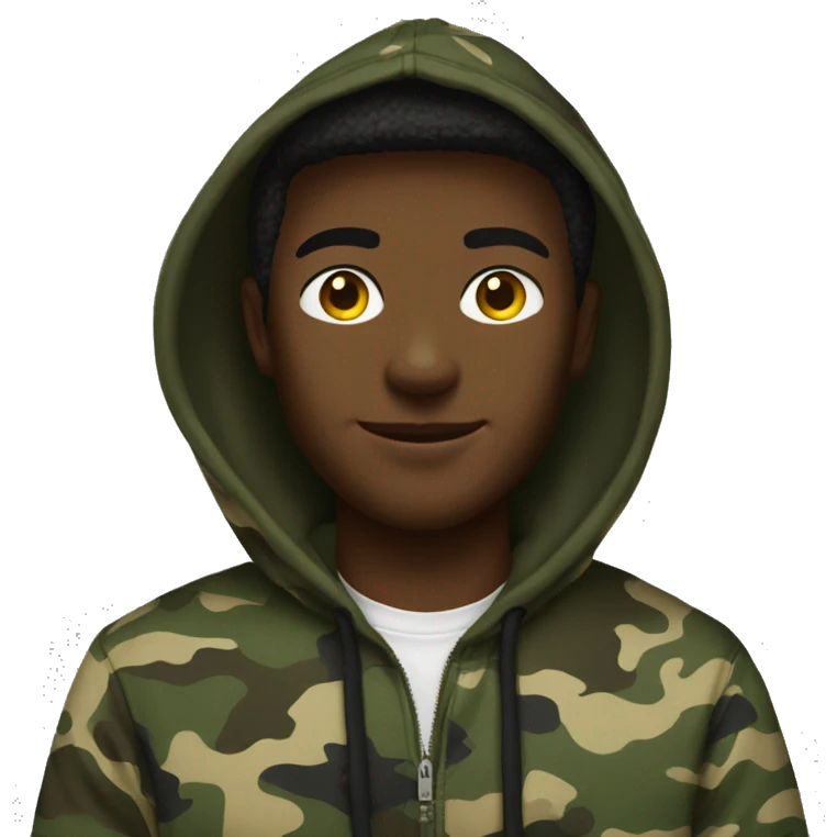 abercrombie camo hoodie emoji