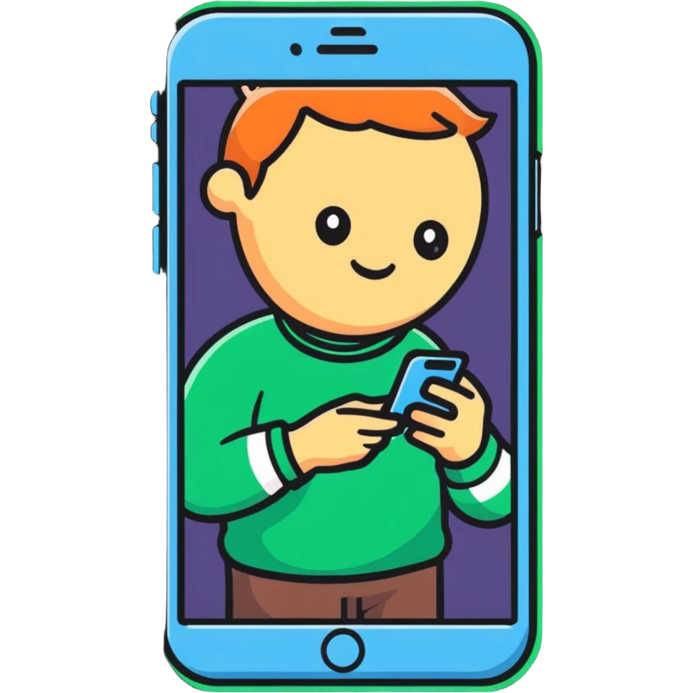 Person chatting with a bot on WhatsApp through iPhone emoji