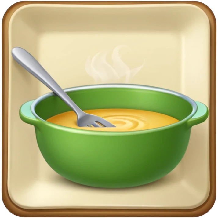 Small icon emoji of list of recipe, minimum details, green #36a767 main color emoji