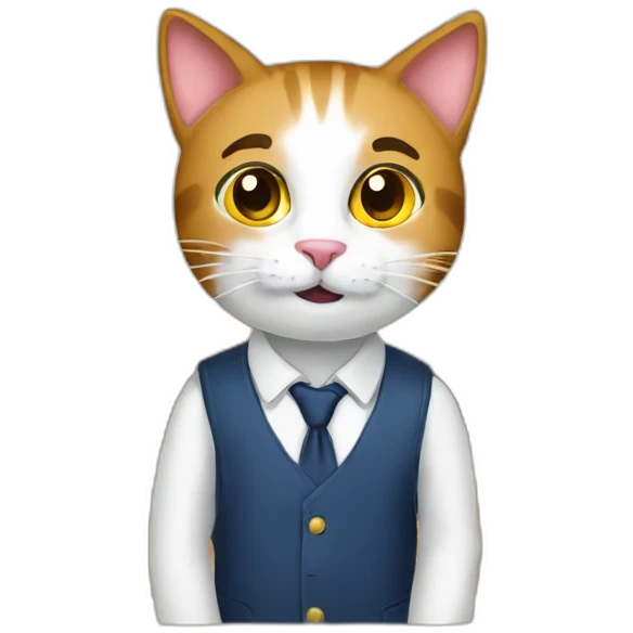Cat in school emoji