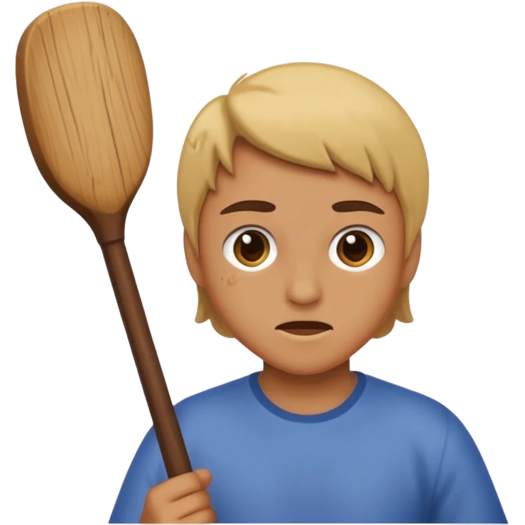 hitting you with a stick emoji