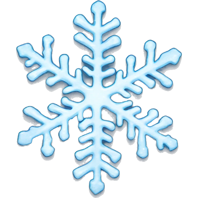 Melting snowflake emoji