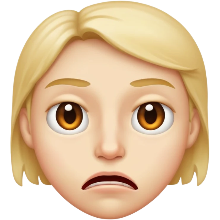 face biting its lip, looking uncertain and cautious emoji