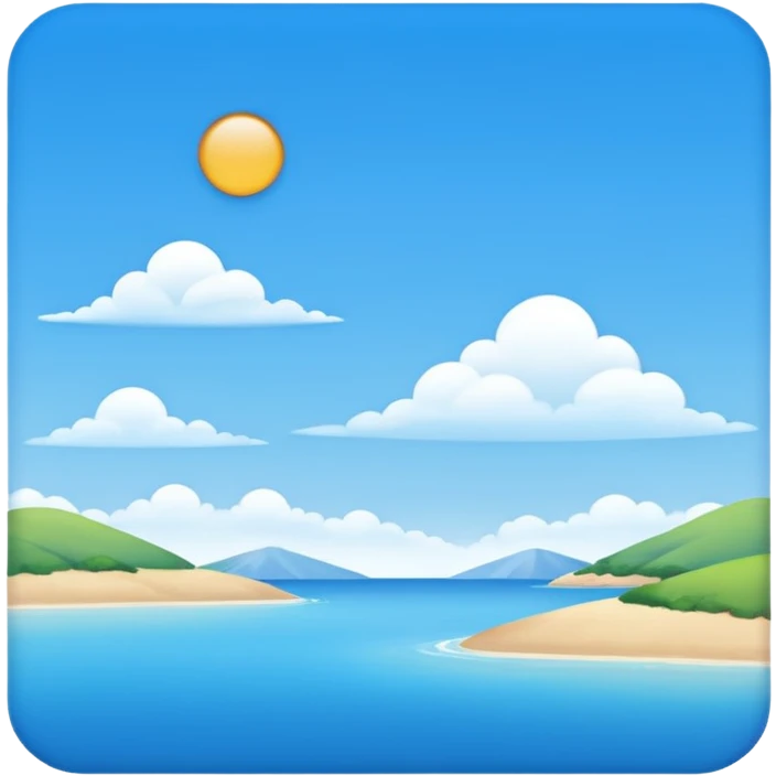 Calm day emoji
