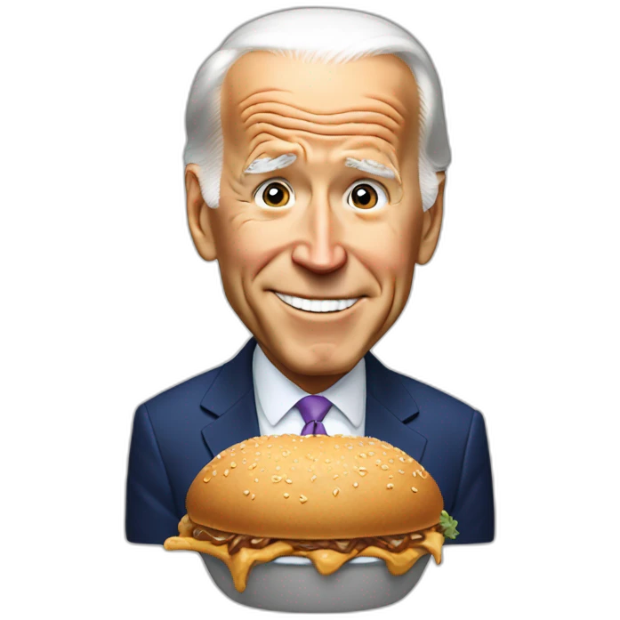 Joe Biden eats emoji