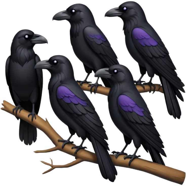 group of ravens emoji