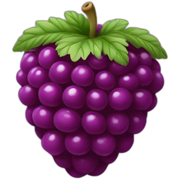 big Purple raspberry emoji