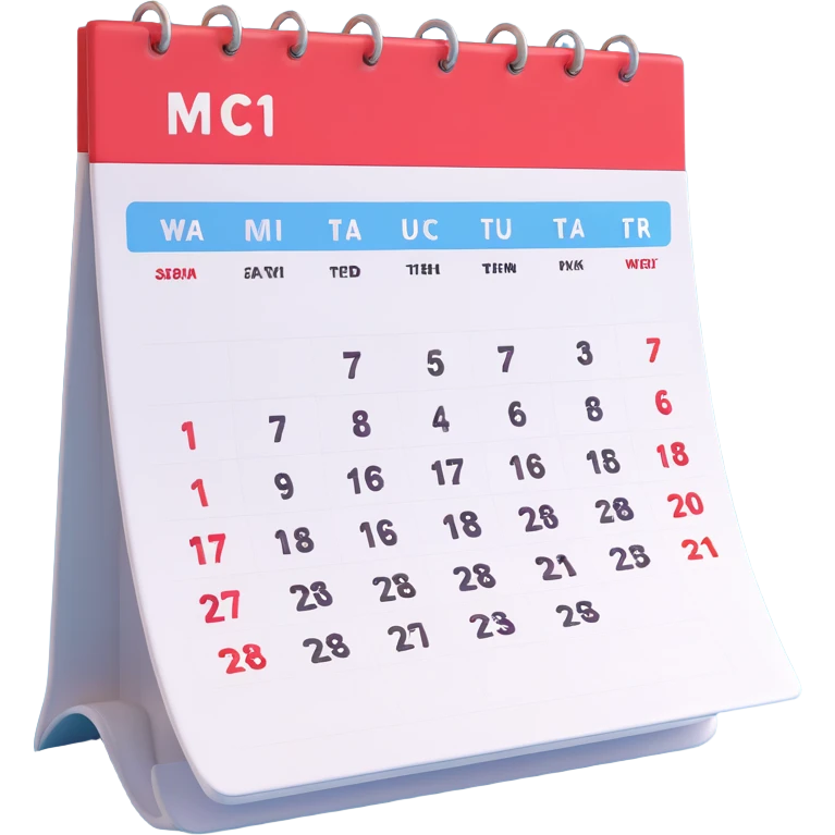 calendar week emoji