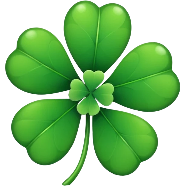 Trébol con 4 hojas a lado con nombre de Mati emoji