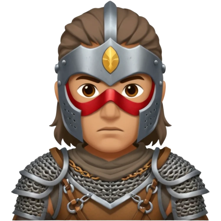 warrior with full mask emoji