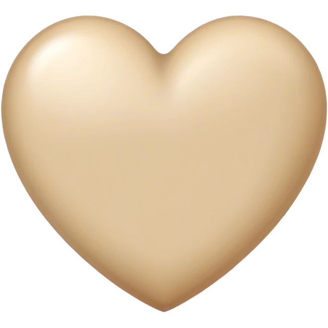 Corazón beige  emoji