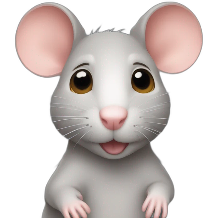 rat qui dit « je t’aime nanou » emoji