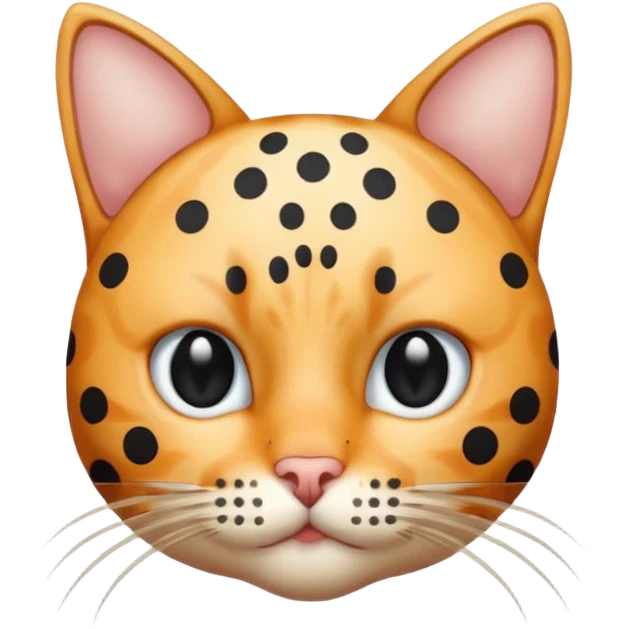 polka dots human body and cat face emoji