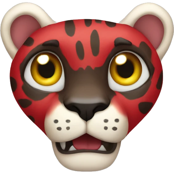Red panther emoji