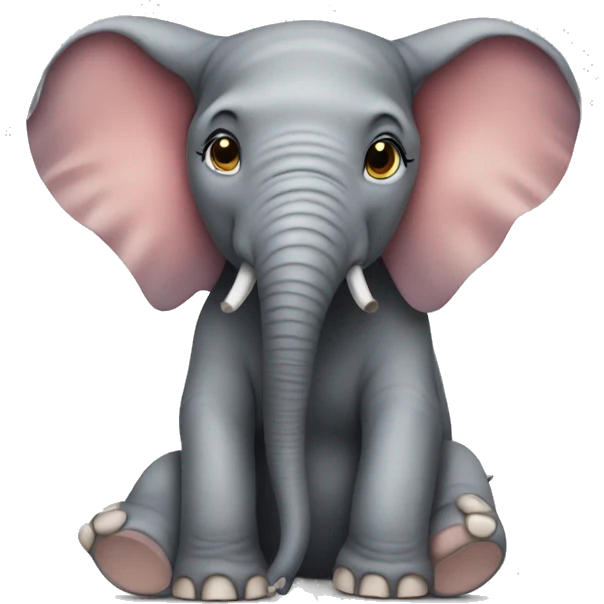 elephant wearing bikini emoji