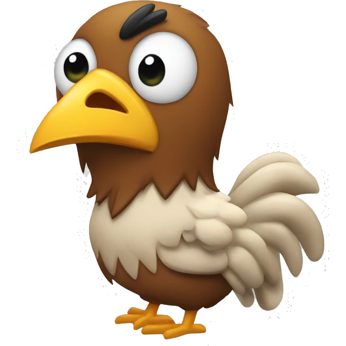 Gallina con guantes de Box emoji