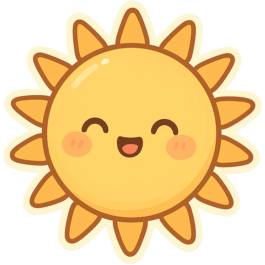一个可爱的太阳 emoji