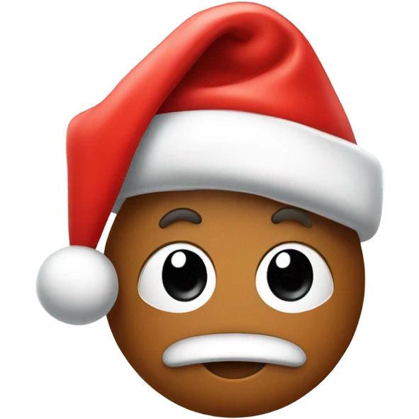 Poopy with Santa hat emoji