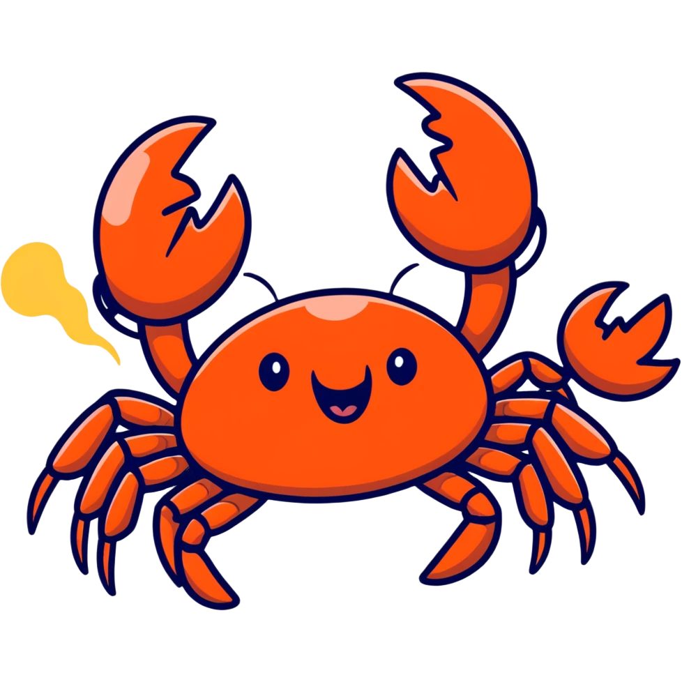 screaming crab emoji