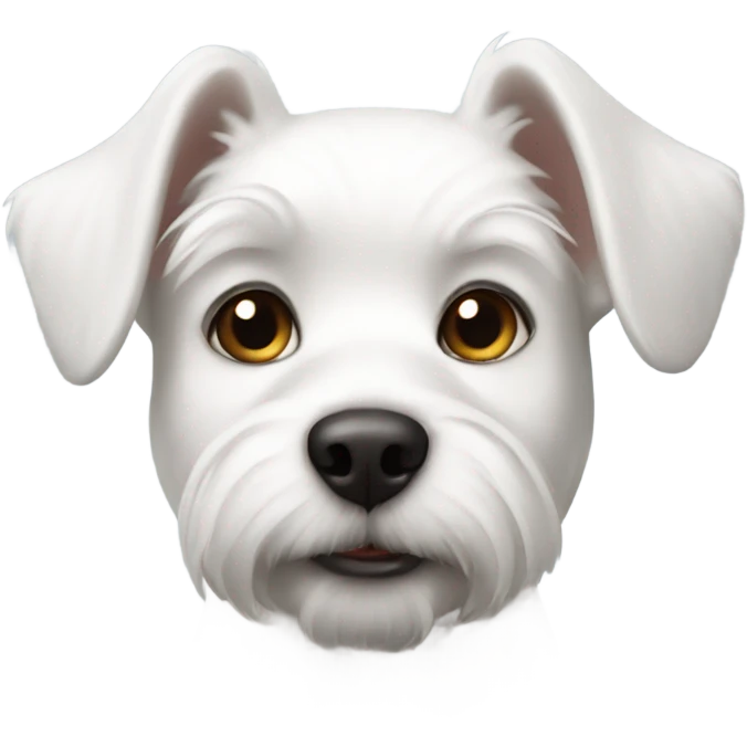 White small dog emoji