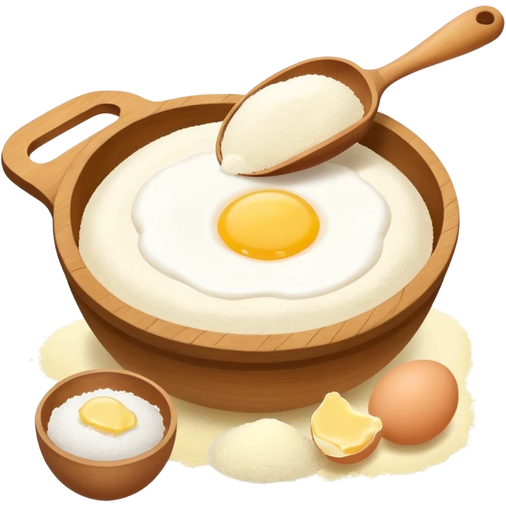 baking ingredients before preparation emoji