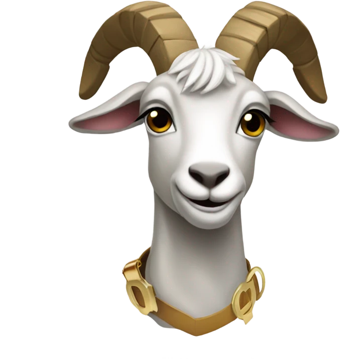 Goat with a championship belt emoji