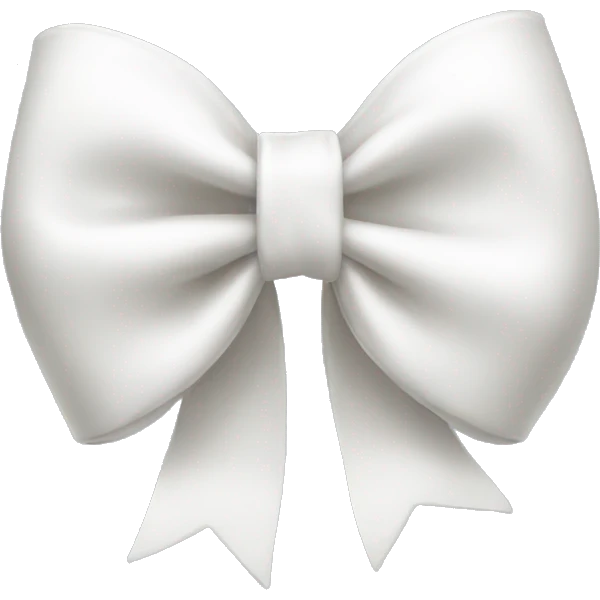 white bow emoji
