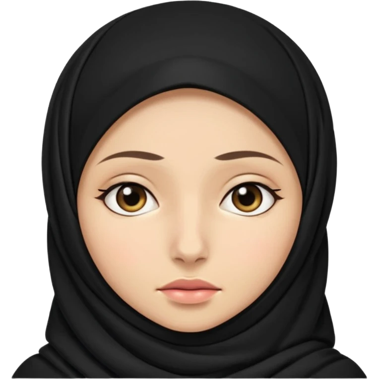 sick and tired woman in black hijab emoji