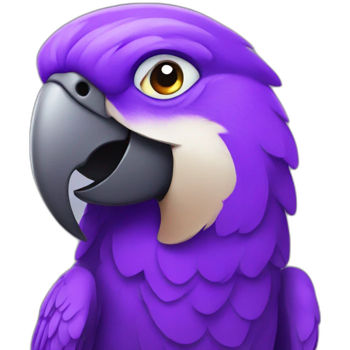 purple parrot emoji