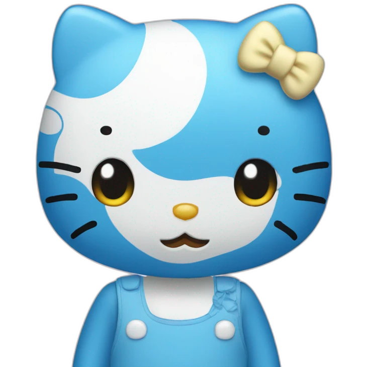 Hello kitty blue 💙 emoji