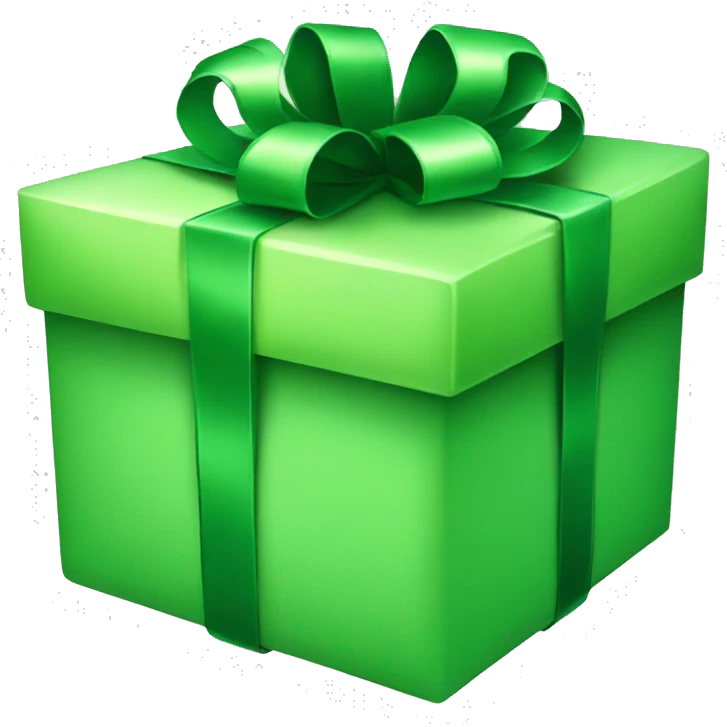 GREEN GIFT emoji