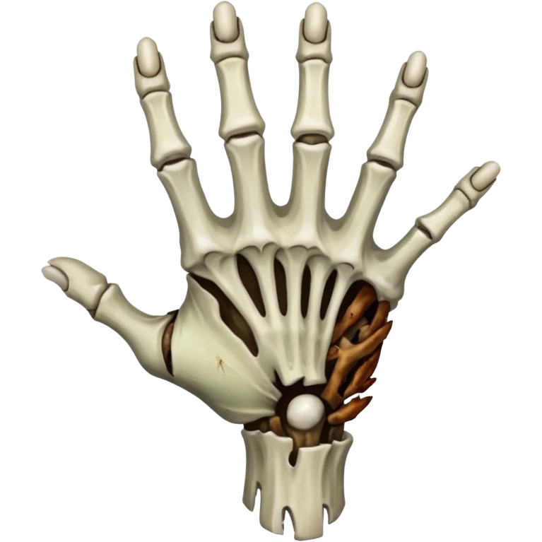 zombie hand grabbing emoji
