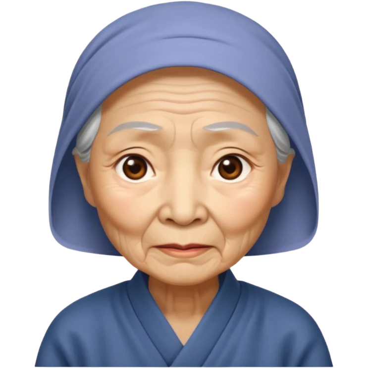 Asia old woman emoji