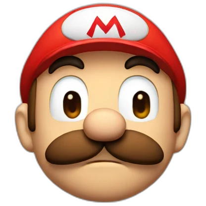 Sad mario face emoji
