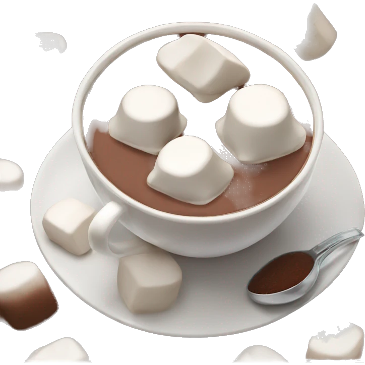 Hot chocolate marshmallows emoji