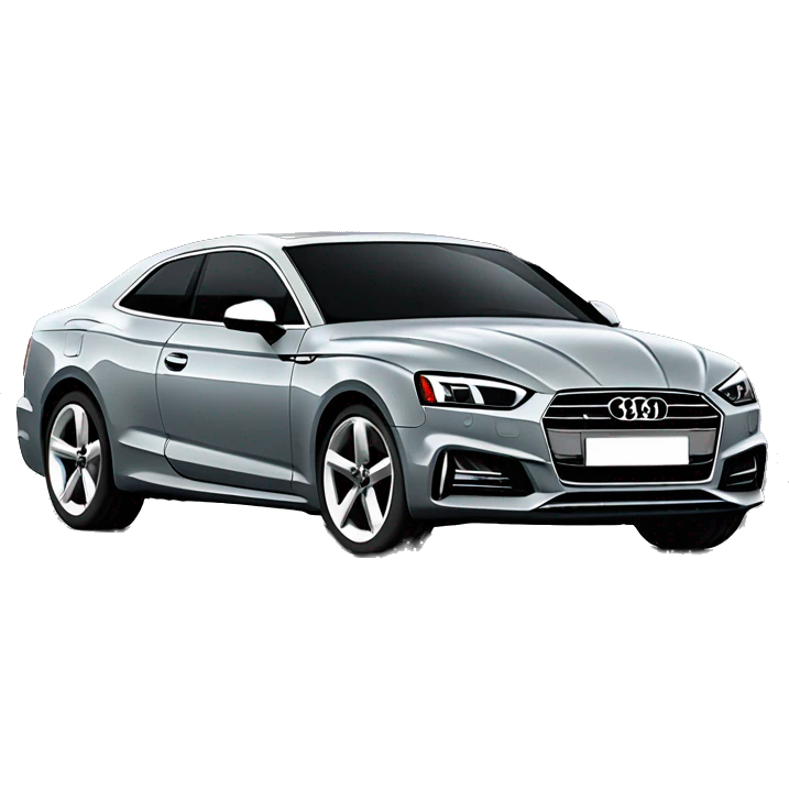 gray Audi A5 covered in Christmas lights and a Christmas tree on the roof  emoji