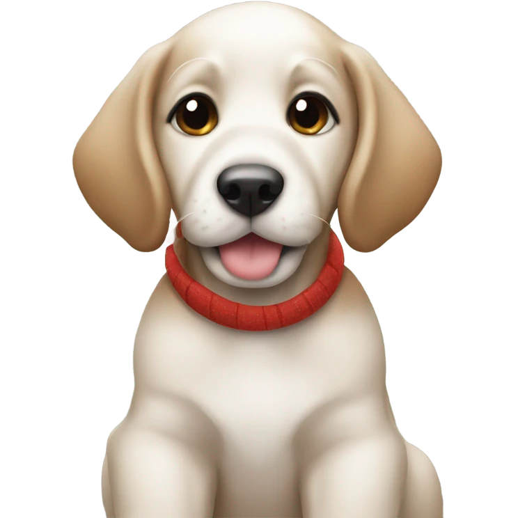 Christmas puppy emoji