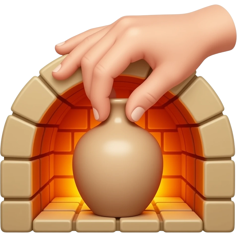 je veux un emoji qui représente la mise d'une ceramique dans un four de ceramiste emoji