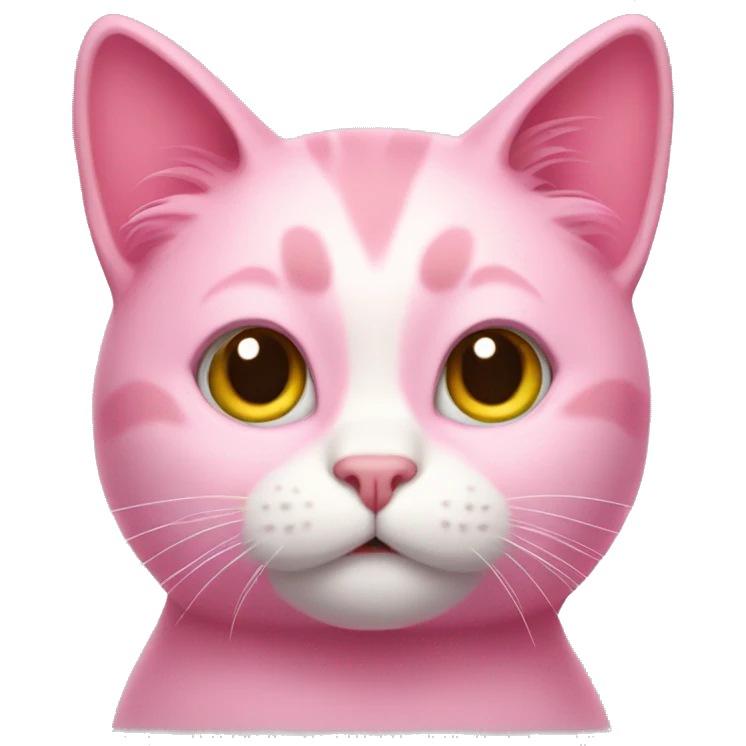 Pink cat emoji