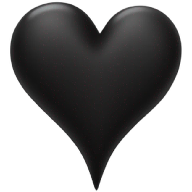 black heart emoji