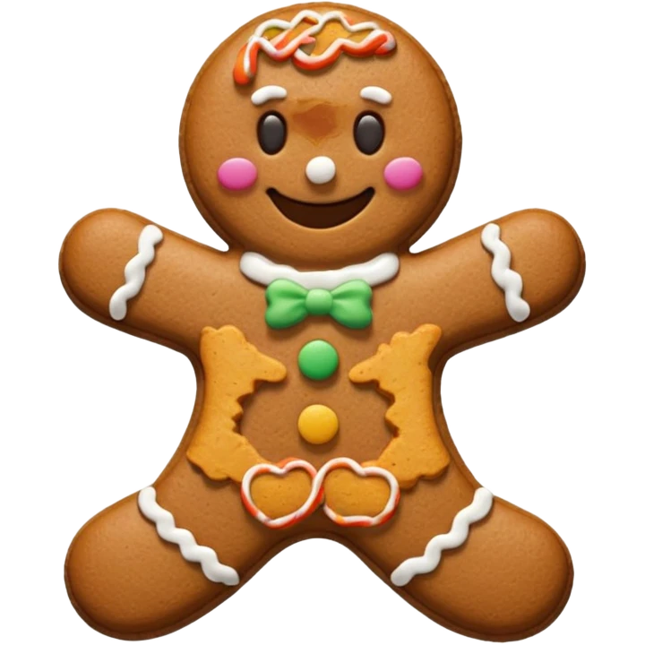 gingerbread man cookie emoji
