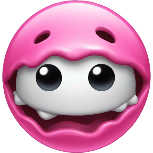 Pink slimey ball emoji