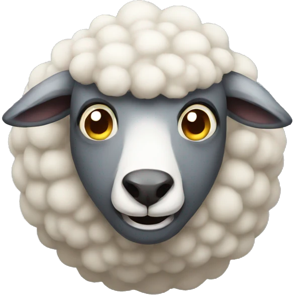 scary sheep emoji