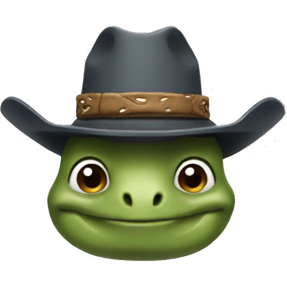Cowboy turtle emoji