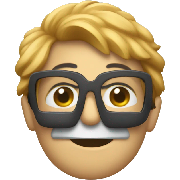 Un Sapa con gafas  emoji