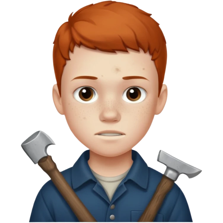 13 y/o Brian robeson at the beginning of Hatchet
determined, has hatchet emoji