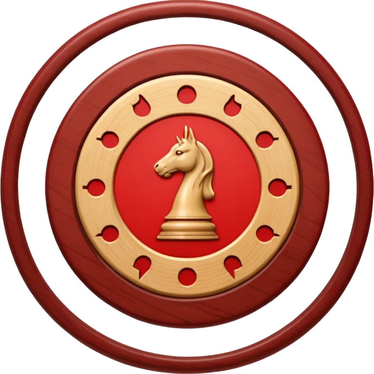 Xiangqi chess circle piece, generals piece emoji
