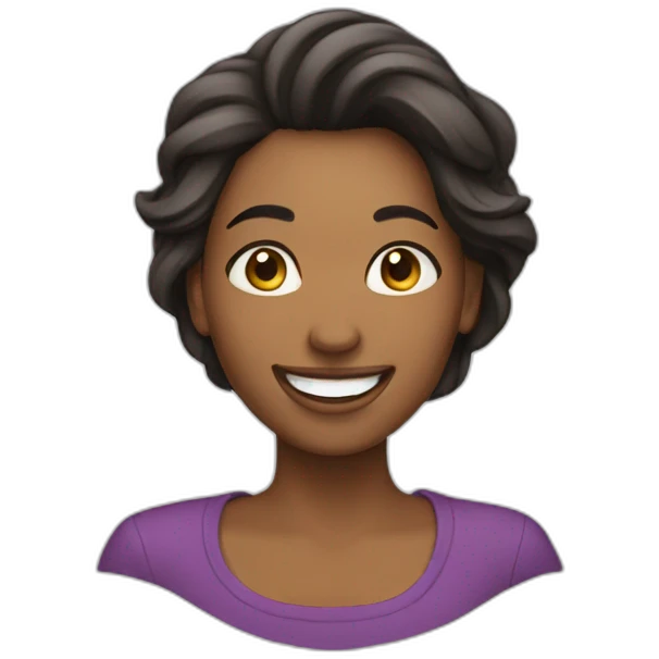 Mujer feliz emoji